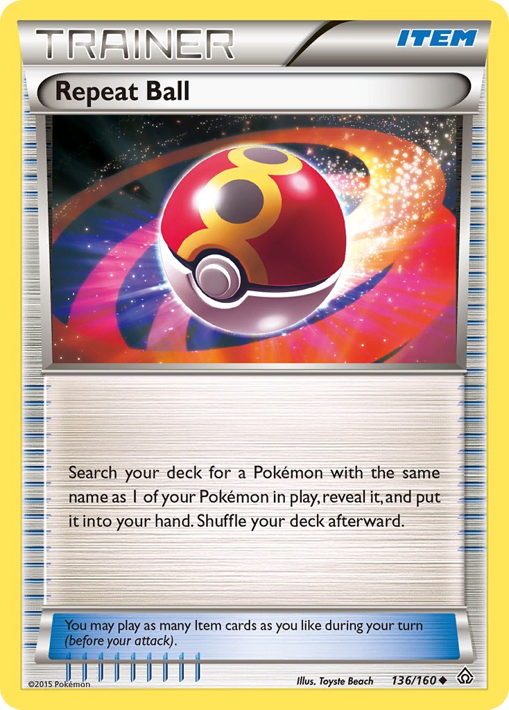 Primal Clash Repeat Ball Pokémon card