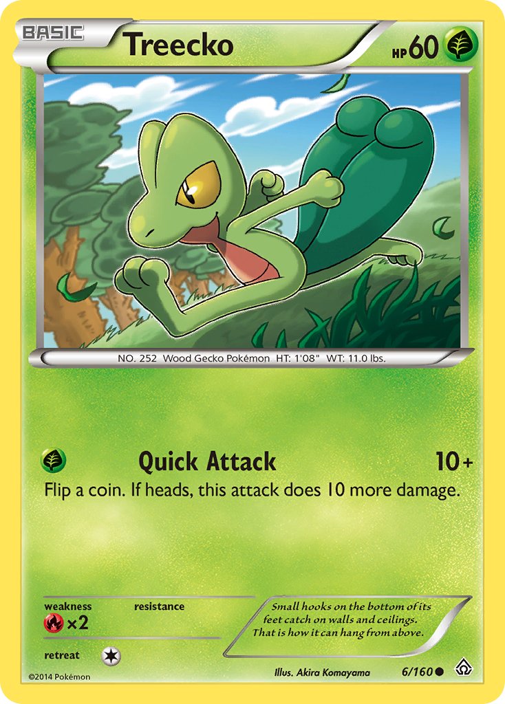 Primal Clash Treecko Pokémon card
