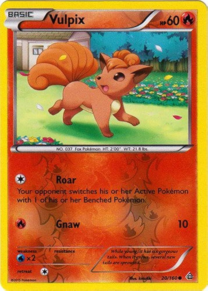 Primal Clash Vulpix [Reverse Holo] Pokémon card