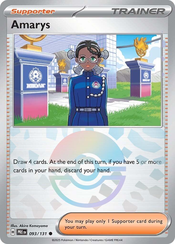 Prismatic Evolutions Amarys [Poke-Ball] Pokémon card
