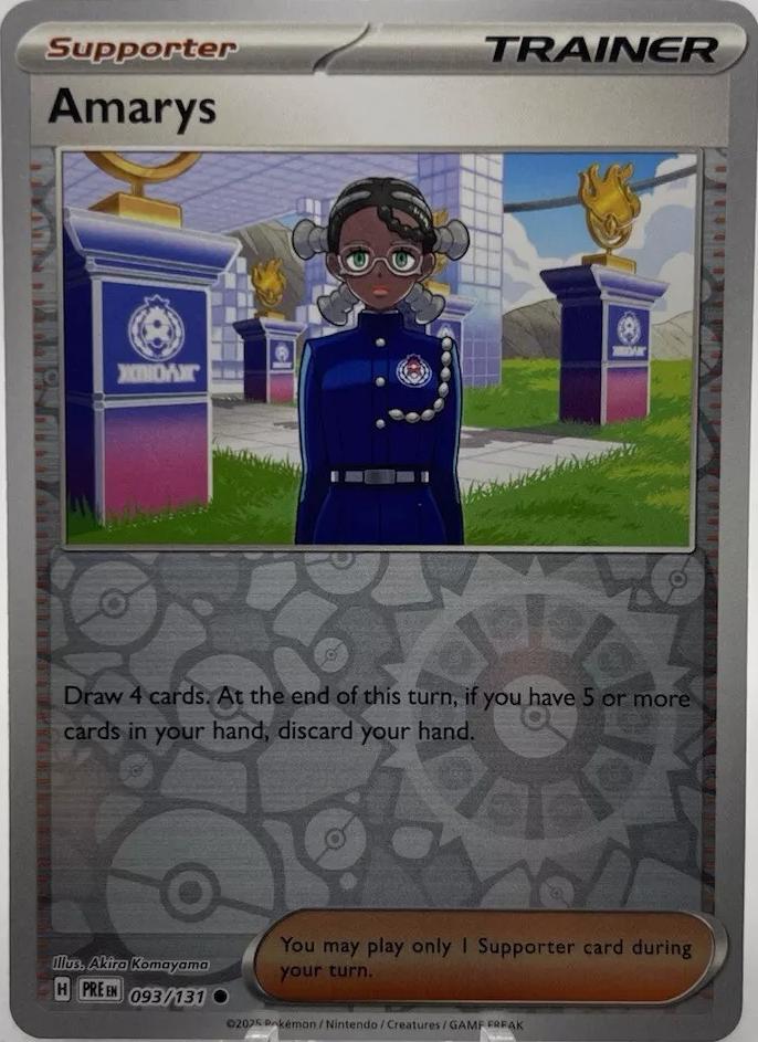 Prismatic Evolutions Amarys [Reverse] Pokémon card