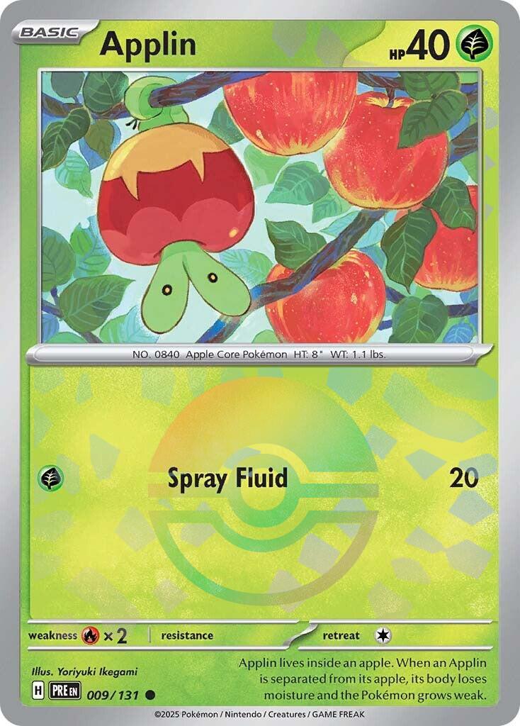 Prismatic Evolutions Applin [Poke-Ball] Pokémon card