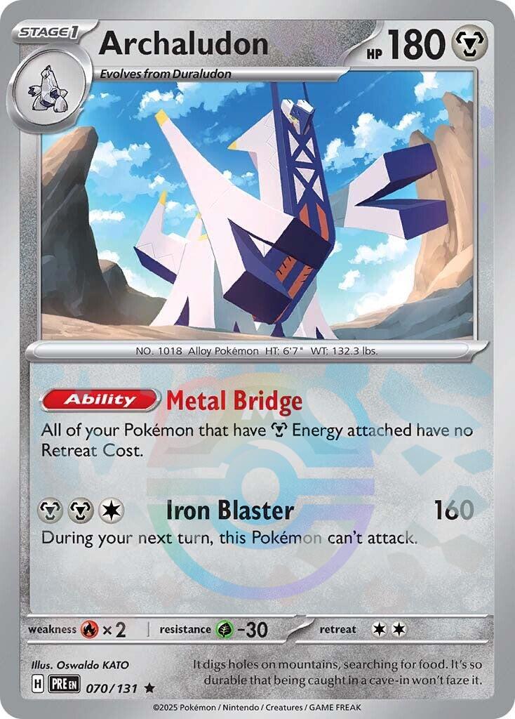 Prismatic Evolutions Archaludon [Master-Ball] Pokémon card