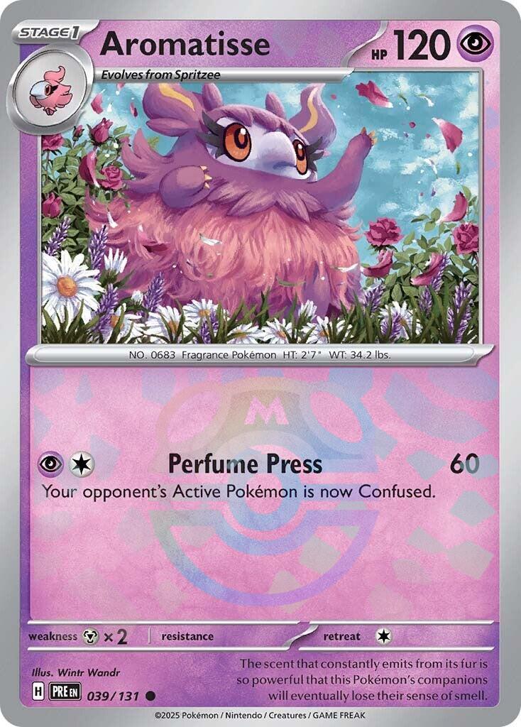 Prismatic Evolutions Aromatisse [Master-Ball] Pokémon card