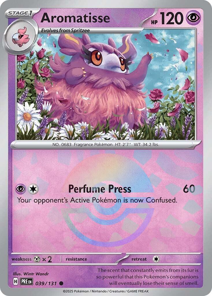 Prismatic Evolutions Aromatisse [Poke-Ball] Pokémon card