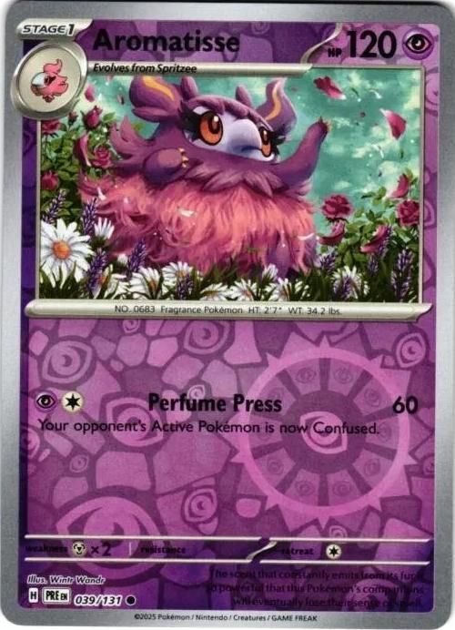 Prismatic Evolutions Aromatisse [Reverse] Pokémon card