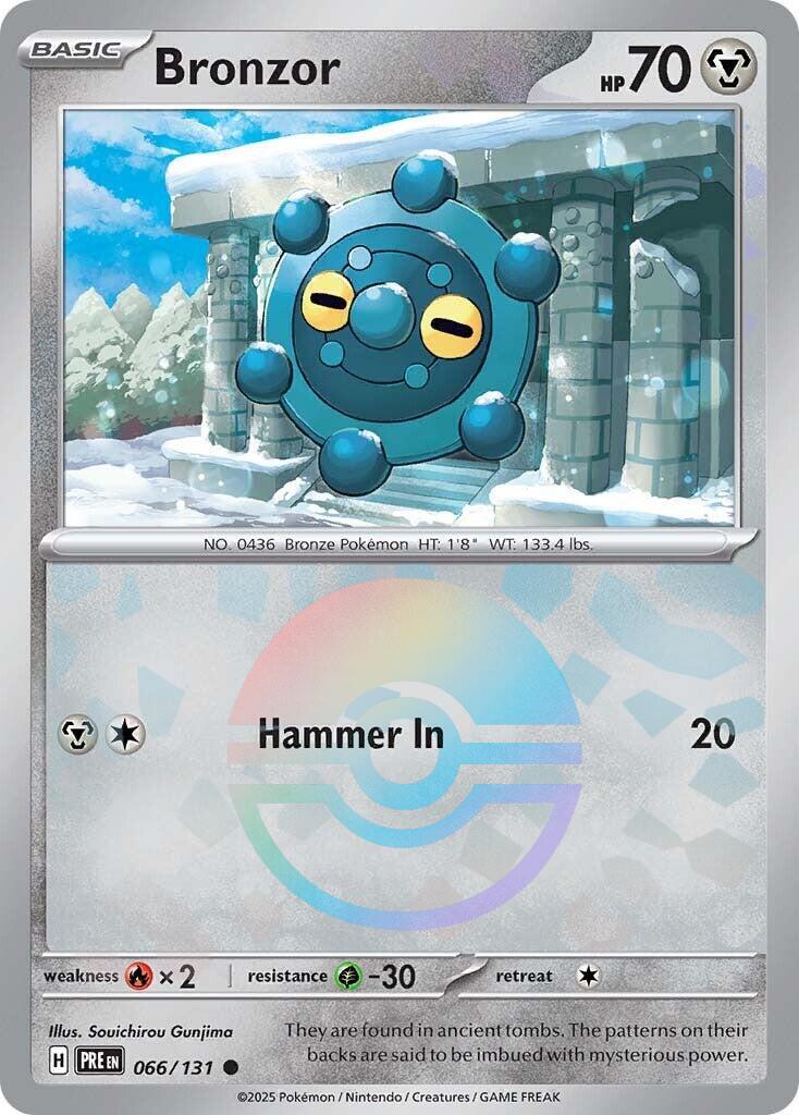 Prismatic Evolutions Bronzor [Poke-Ball] Pokémon card