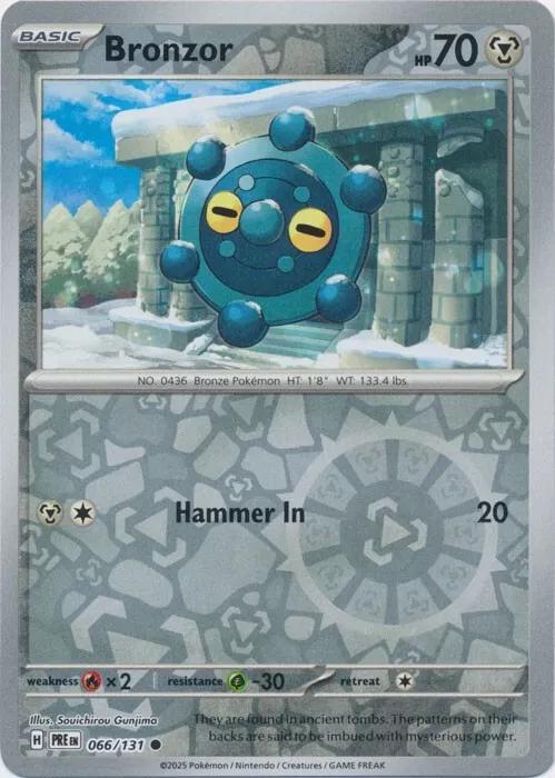 Prismatic Evolutions Bronzor [Reverse] Pokémon card