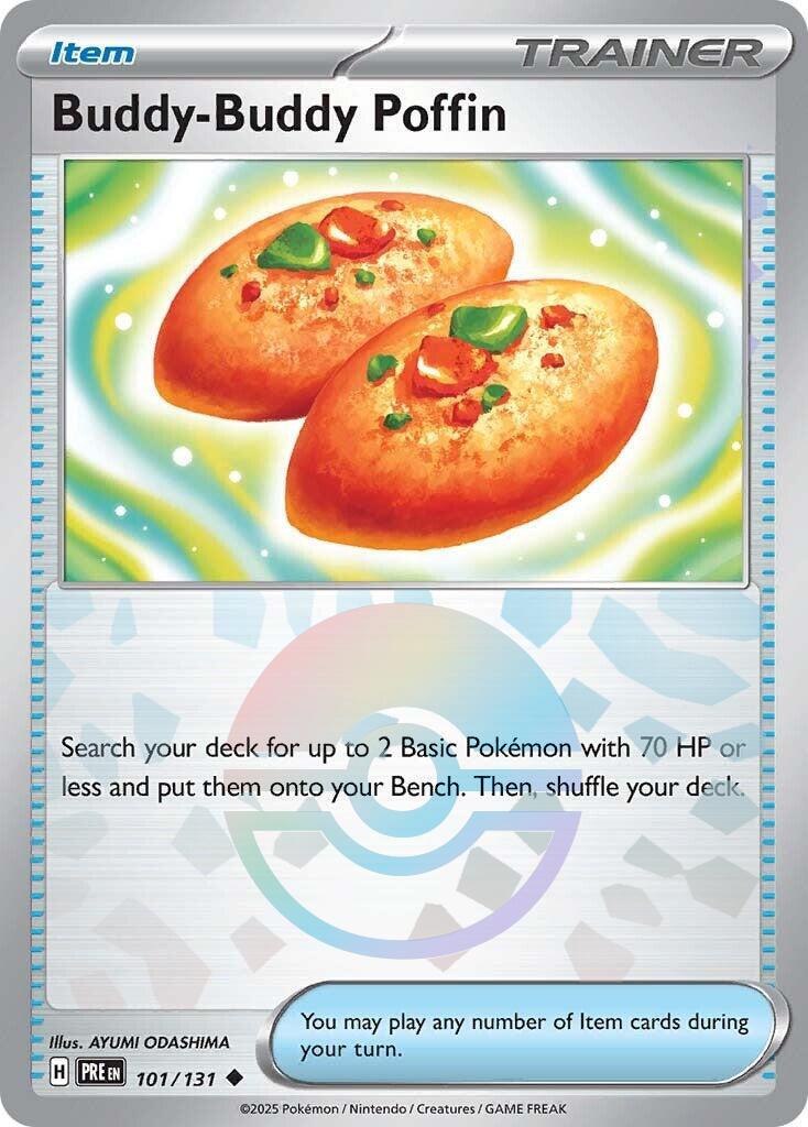Prismatic Evolutions Buddy-Buddy Poffin [Poke-Ball] Pokémon card
