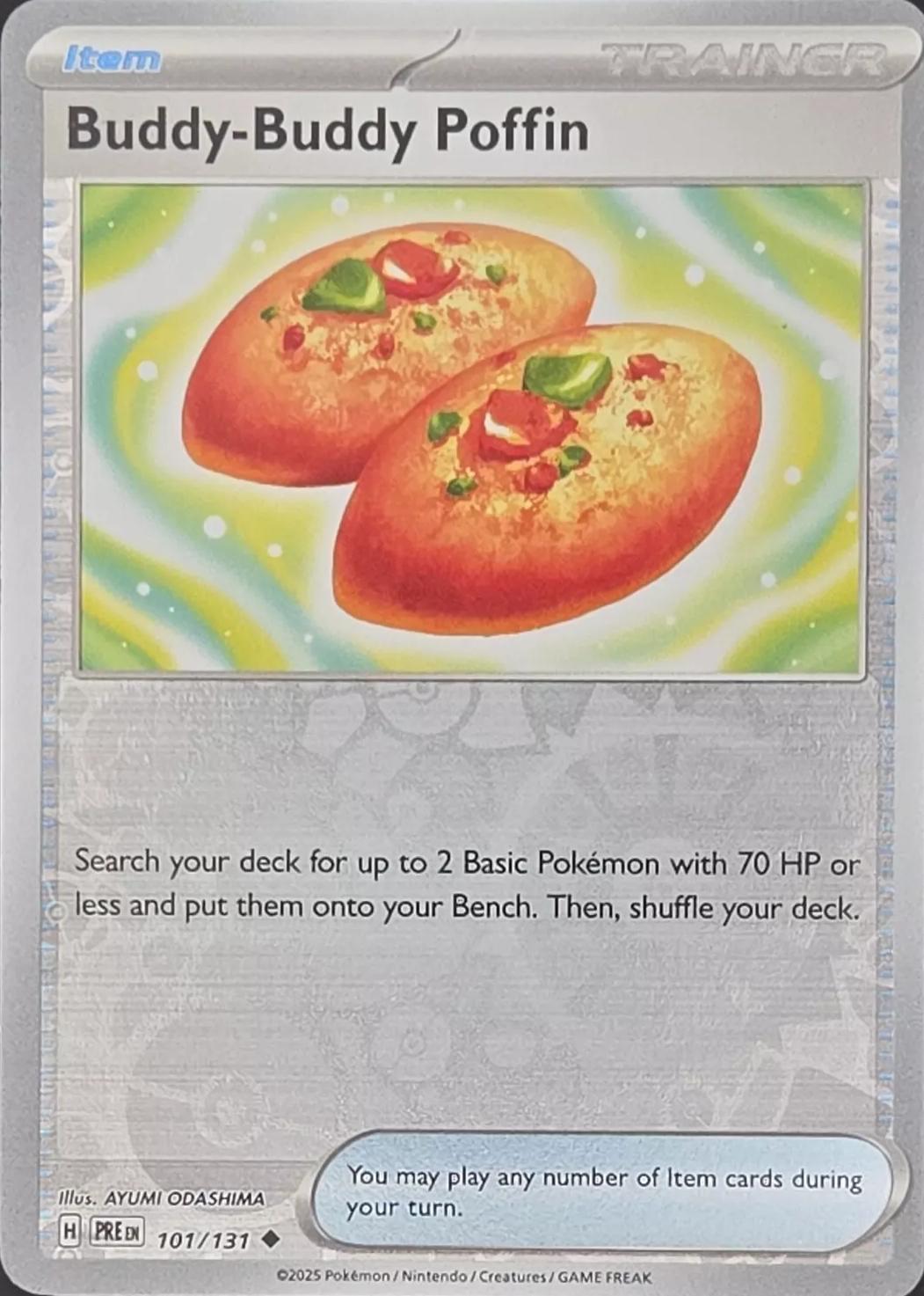 Prismatic Evolutions Buddy-Buddy Poffin [Reverse] Pokémon card