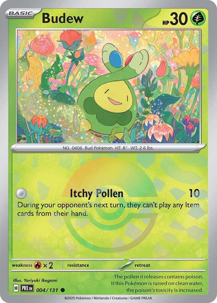 Prismatic Evolutions Budew [Poke-Ball] Pokémon card