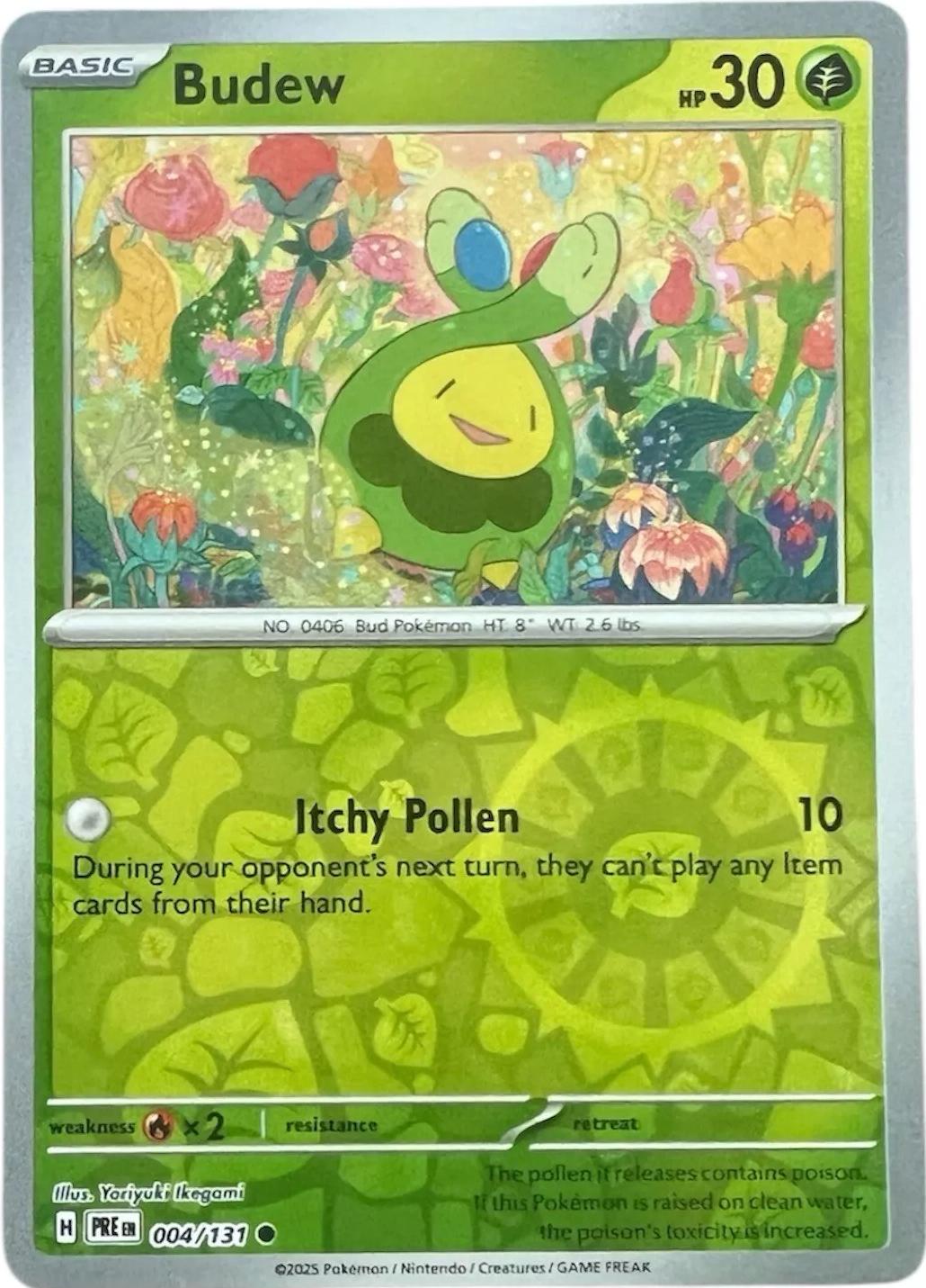 Prismatic Evolutions Budew [Reverse] Pokémon card