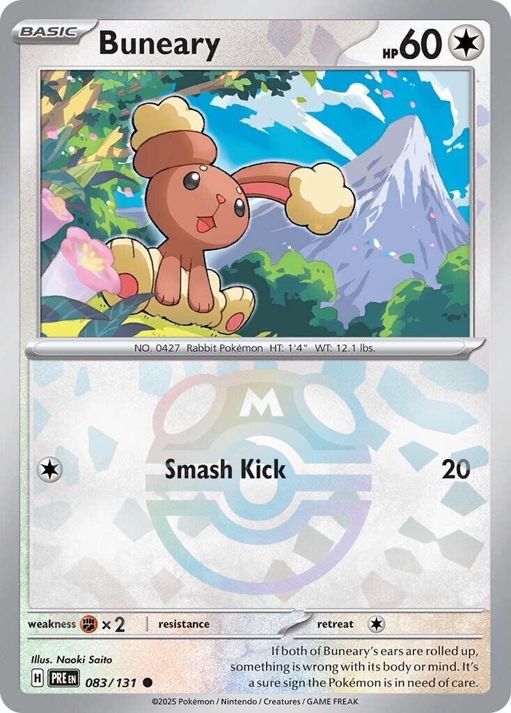 Prismatic Evolutions Buneary [Master-Ball] Pokémon card