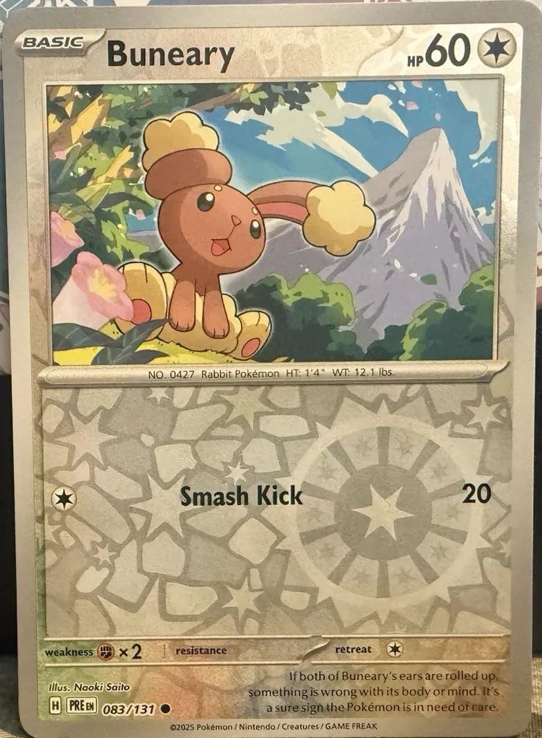 Prismatic Evolutions Buneary [Reverse] Pokémon card