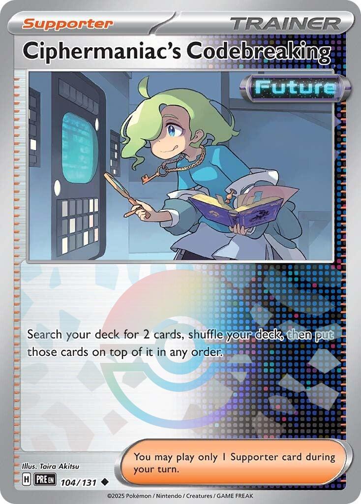 Prismatic Evolutions Ciphermaniac's Codebreaking [Poke-Ball] Pokémon card