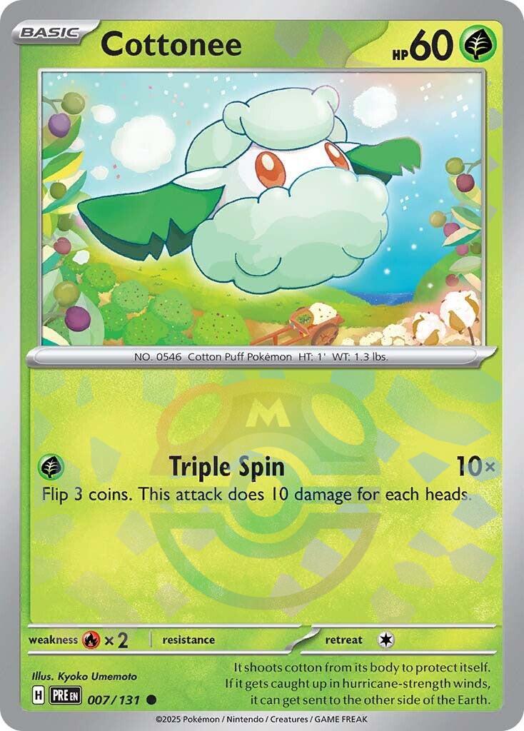 Prismatic Evolutions Cottonee [Master-Ball] Pokémon card