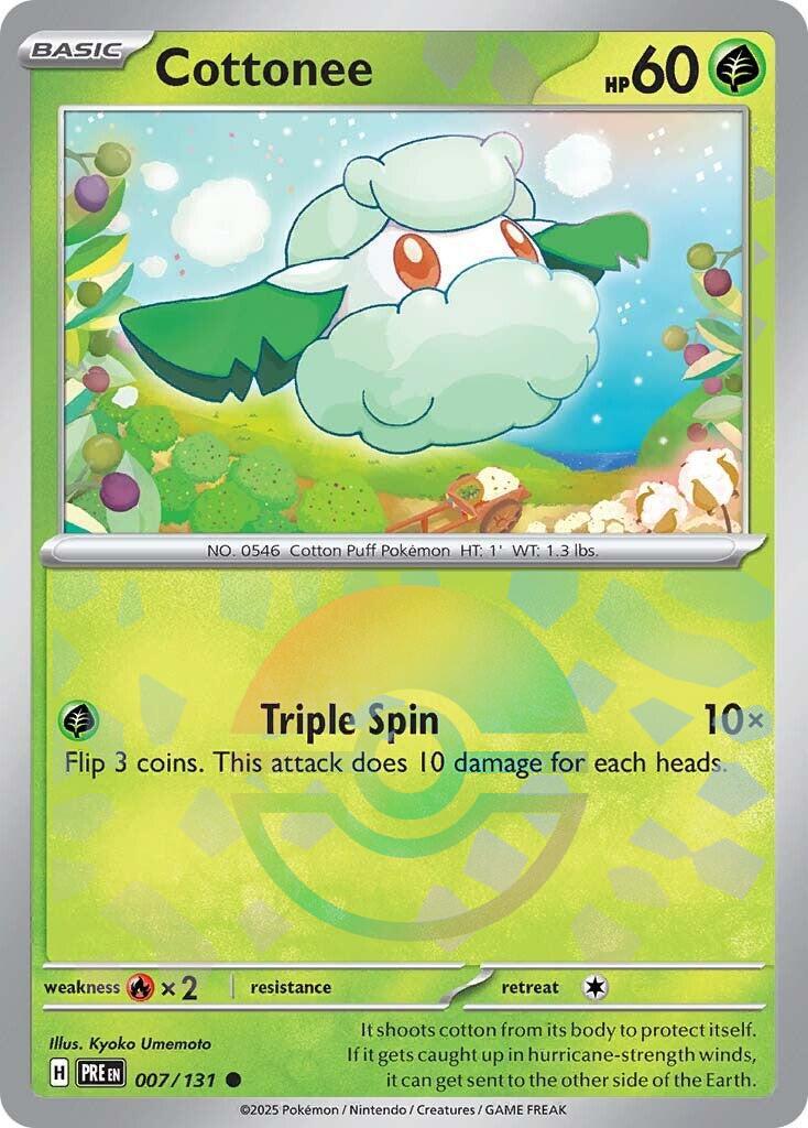Prismatic Evolutions Cottonee [Poke-Ball] Pokémon card