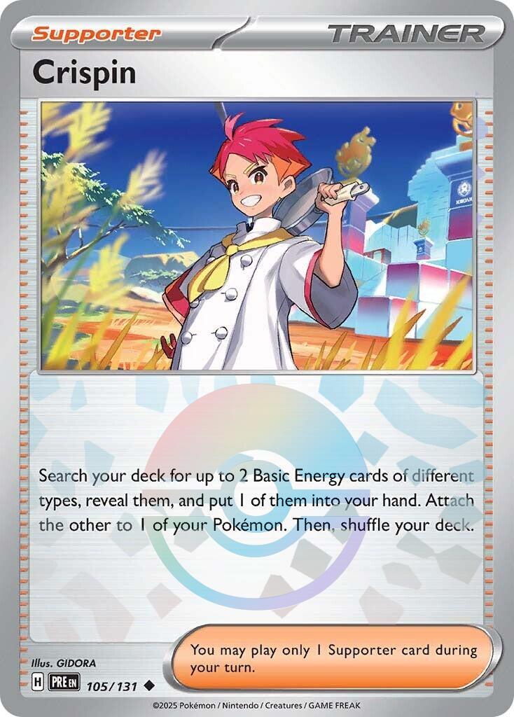 Prismatic Evolutions Crispin [Poke-Ball] Pokémon card