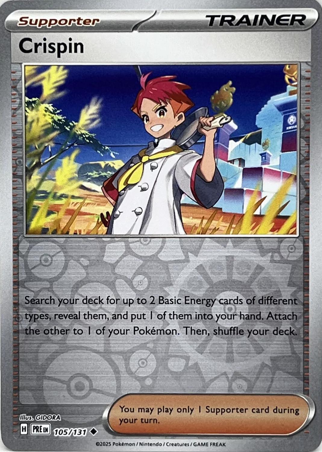 Prismatic Evolutions Crispin [Reverse] Pokémon card