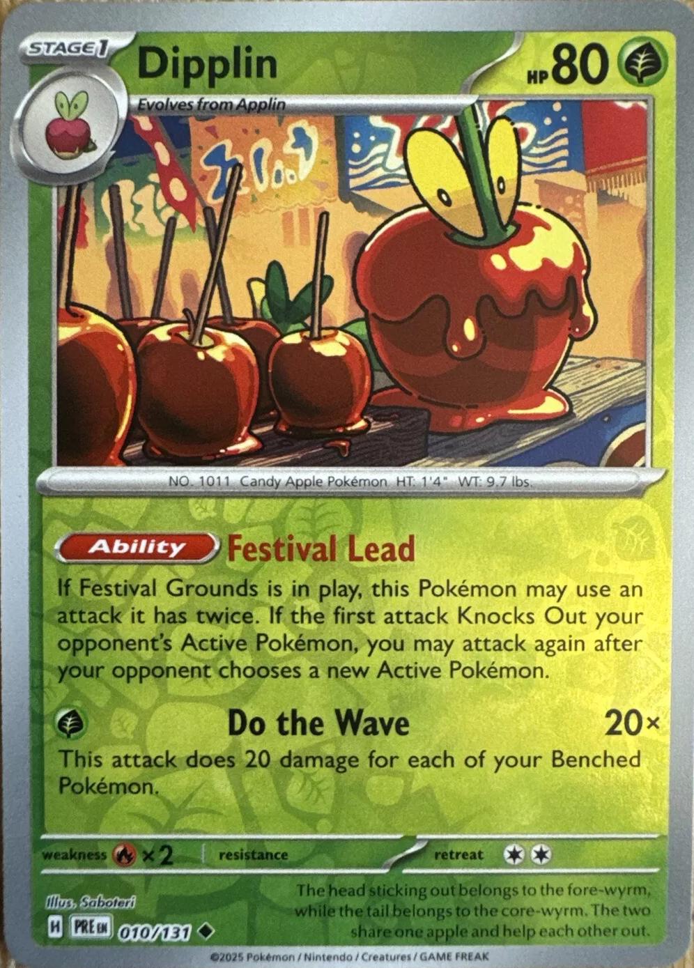 Prismatic Evolutions Dipplin [Reverse] Pokémon card