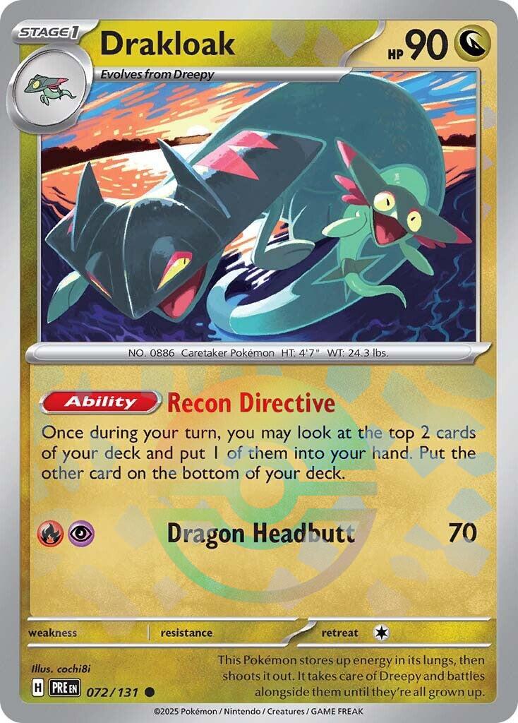 Prismatic Evolutions Drakloak [Poke-Ball] Pokémon card