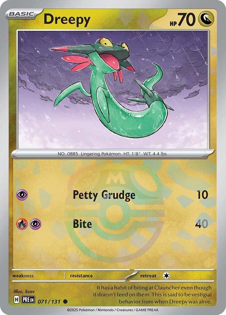 Prismatic Evolutions Dreepy [Master-Ball] Pokémon card