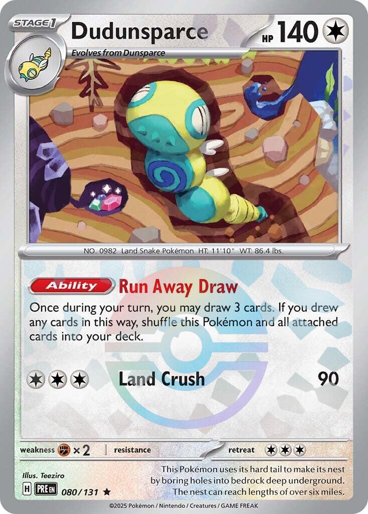 Prismatic Evolutions Dudunsparce [Poke-Ball] Pokémon card