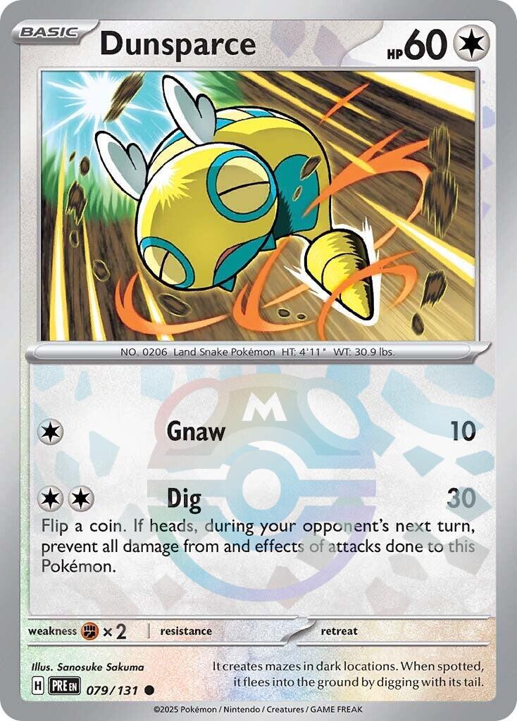 Prismatic Evolutions Dunsparce [Master-Ball] Pokémon card