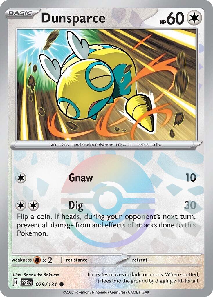 Prismatic Evolutions Dunsparce [Poke-Ball] Pokémon card