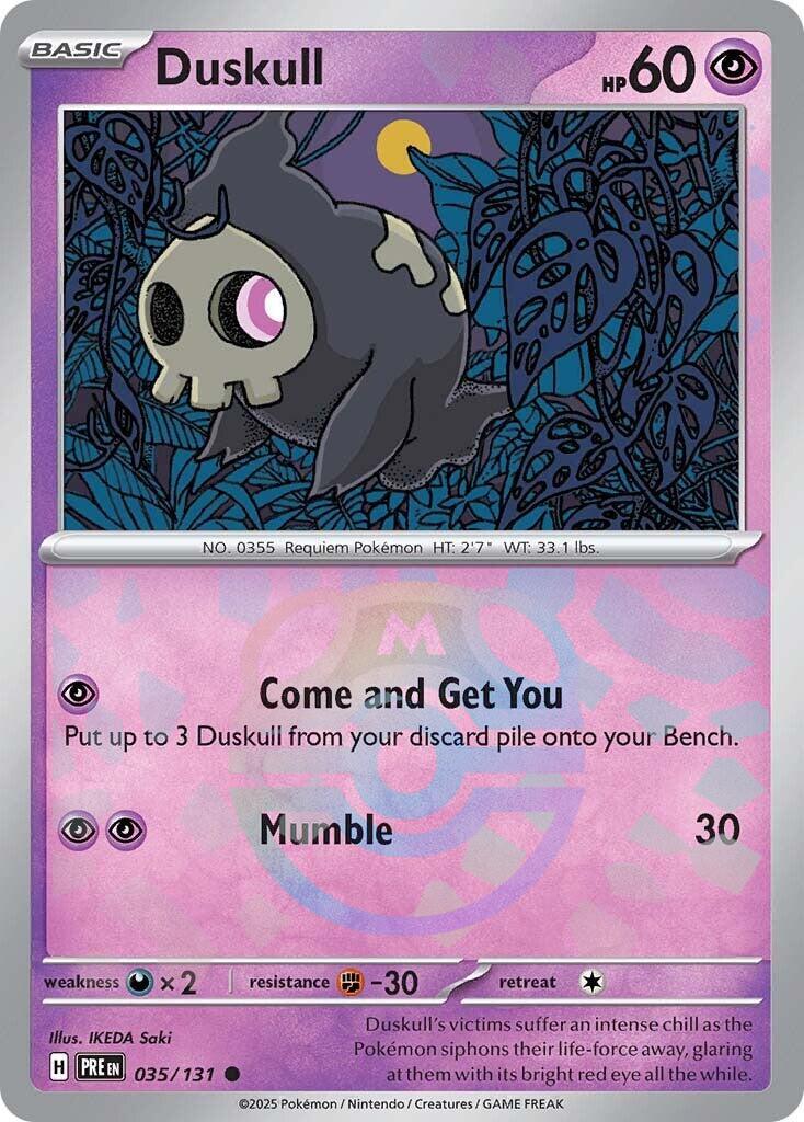 Prismatic Evolutions Duskull [Master-Ball] Pokémon card