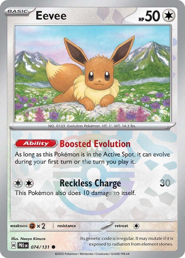 Prismatic Evolutions Eevee [Master-Ball] Pokémon card