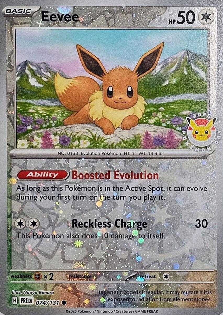 Prismatic Evolutions Eevee [Pokemon-Day] Pokémon card