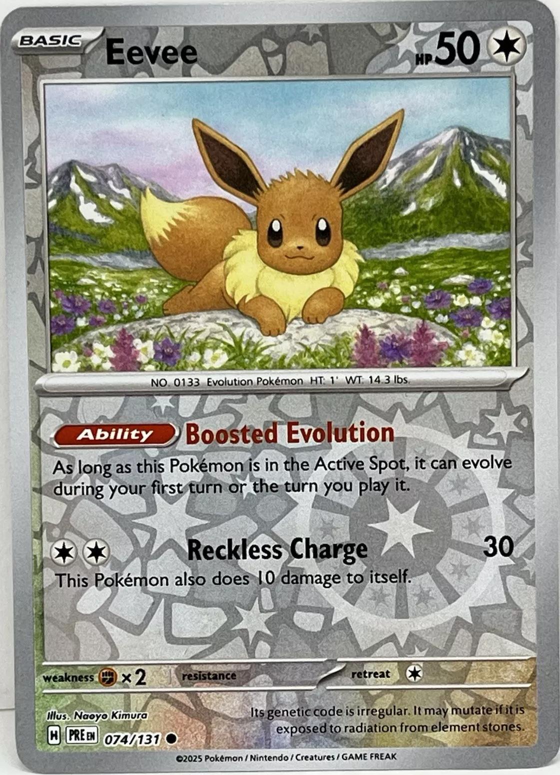 Prismatic Evolutions Eevee [Reverse] Pokémon card