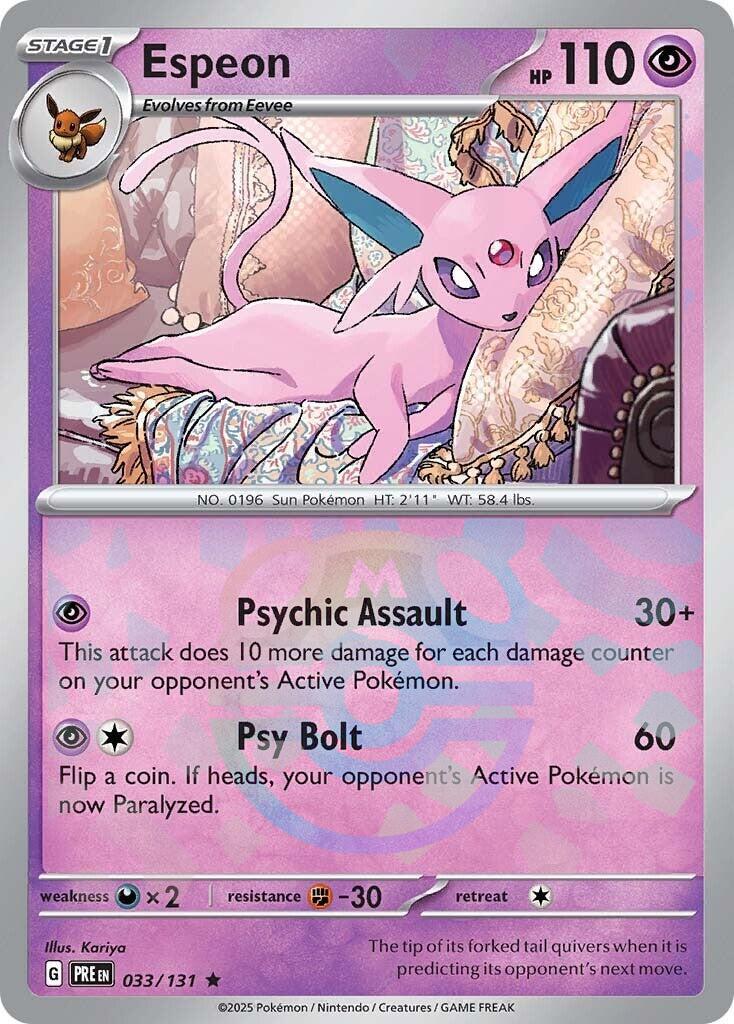 Prismatic Evolutions Espeon [Master-Ball] Pokémon card