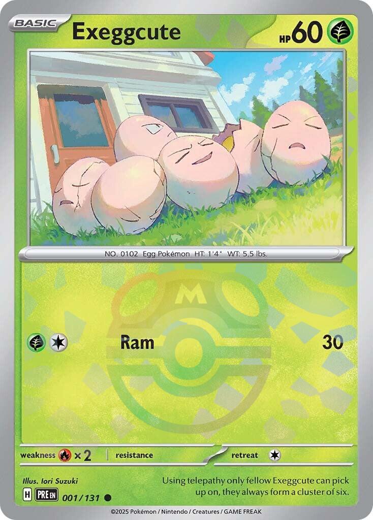 Prismatic Evolutions Exeggcute [Master-Ball] Pokémon card