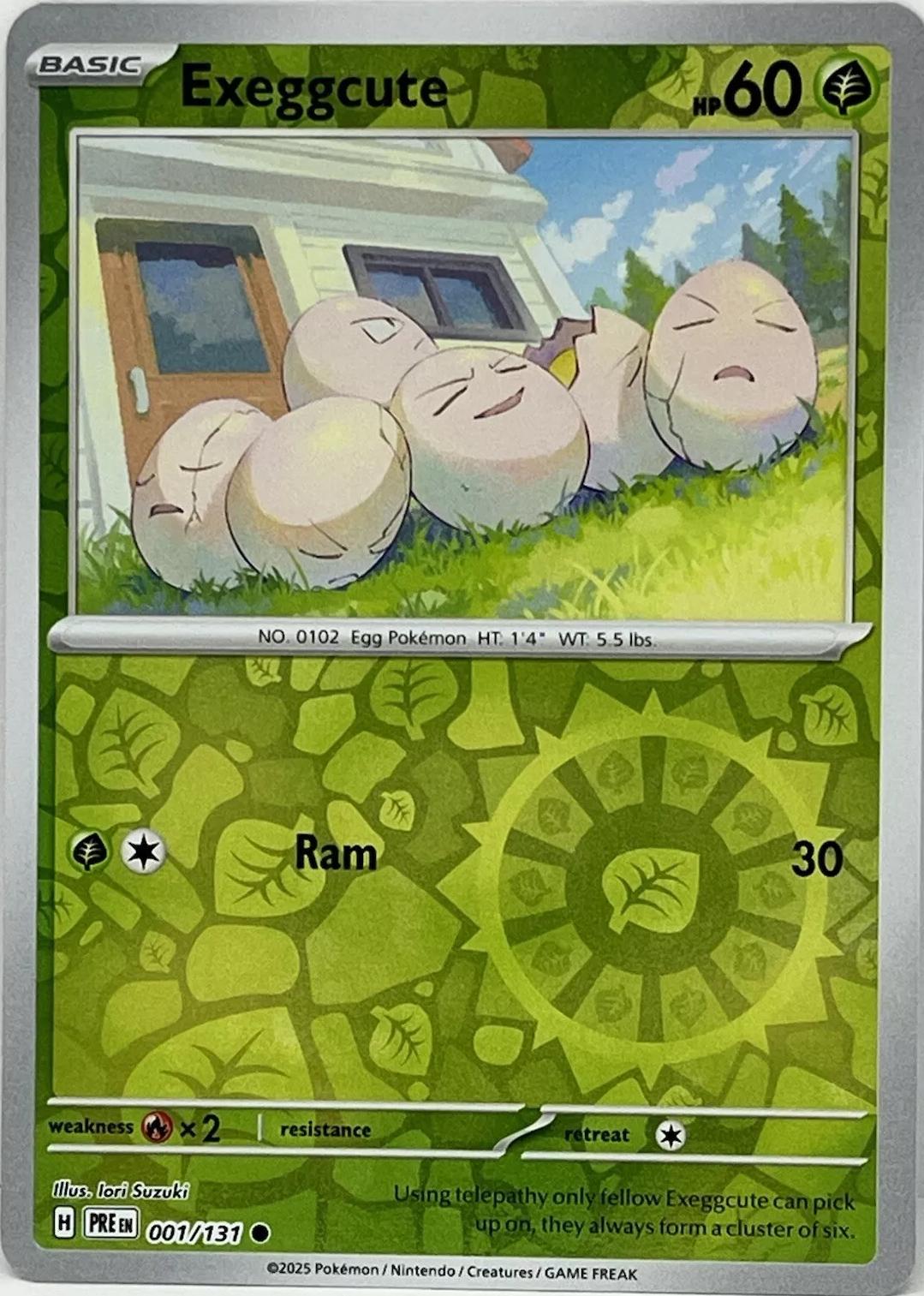 Prismatic Evolutions Exeggcute [Reverse] Pokémon card