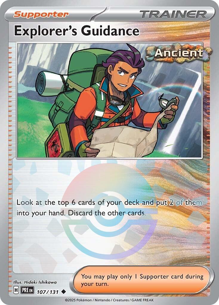 Prismatic Evolutions Explorer's Guidance [Poke-Ball] Pokémon card