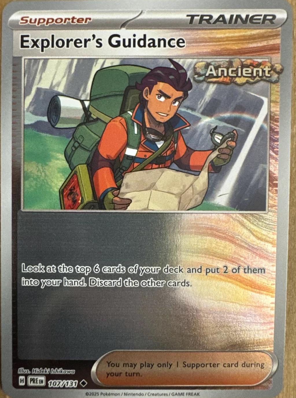 Prismatic Evolutions Explorer's Guidance [Reverse] Pokémon card