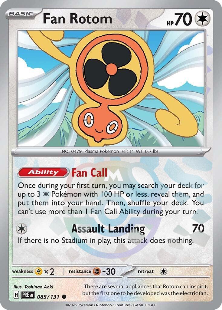 Prismatic Evolutions Fan Rotom [Master-Ball] Pokémon card