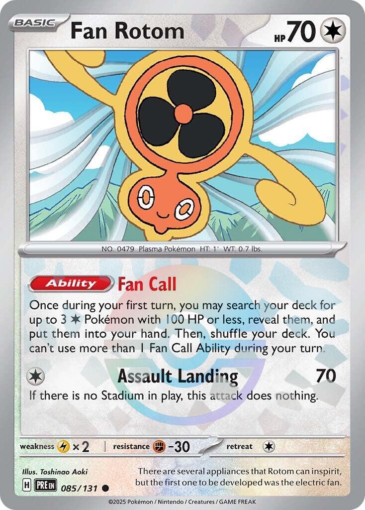 Prismatic Evolutions Fan Rotom [Poke-Ball] Pokémon card