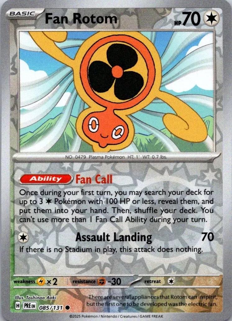 Prismatic Evolutions Fan Rotom [Reverse] Pokémon card