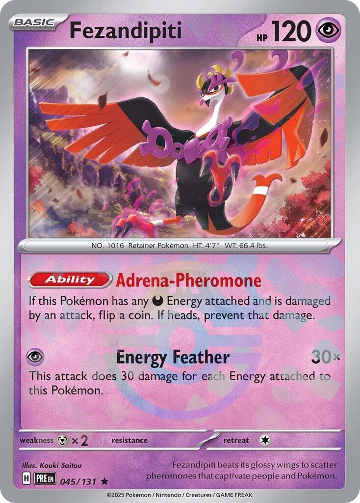 Prismatic Evolutions Fezandipiti [Master-Ball] Pokémon card