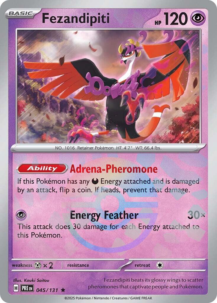 Prismatic Evolutions Fezandipiti [Poke-Ball] Pokémon card