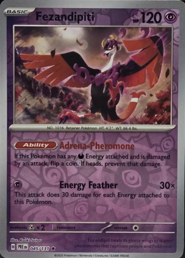 Prismatic Evolutions Fezandipiti [Reverse] Pokémon card