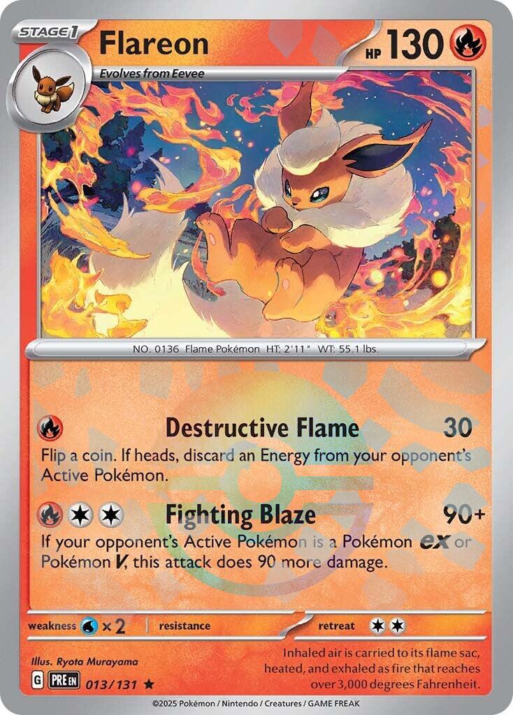 Prismatic Evolutions Flareon [Poke-Ball] Pokémon card
