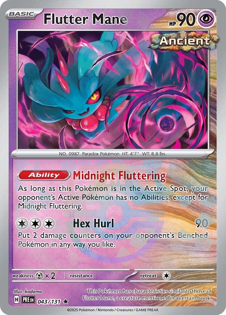 Prismatic Evolutions Flutter Mane [Master-Ball] Pokémon card