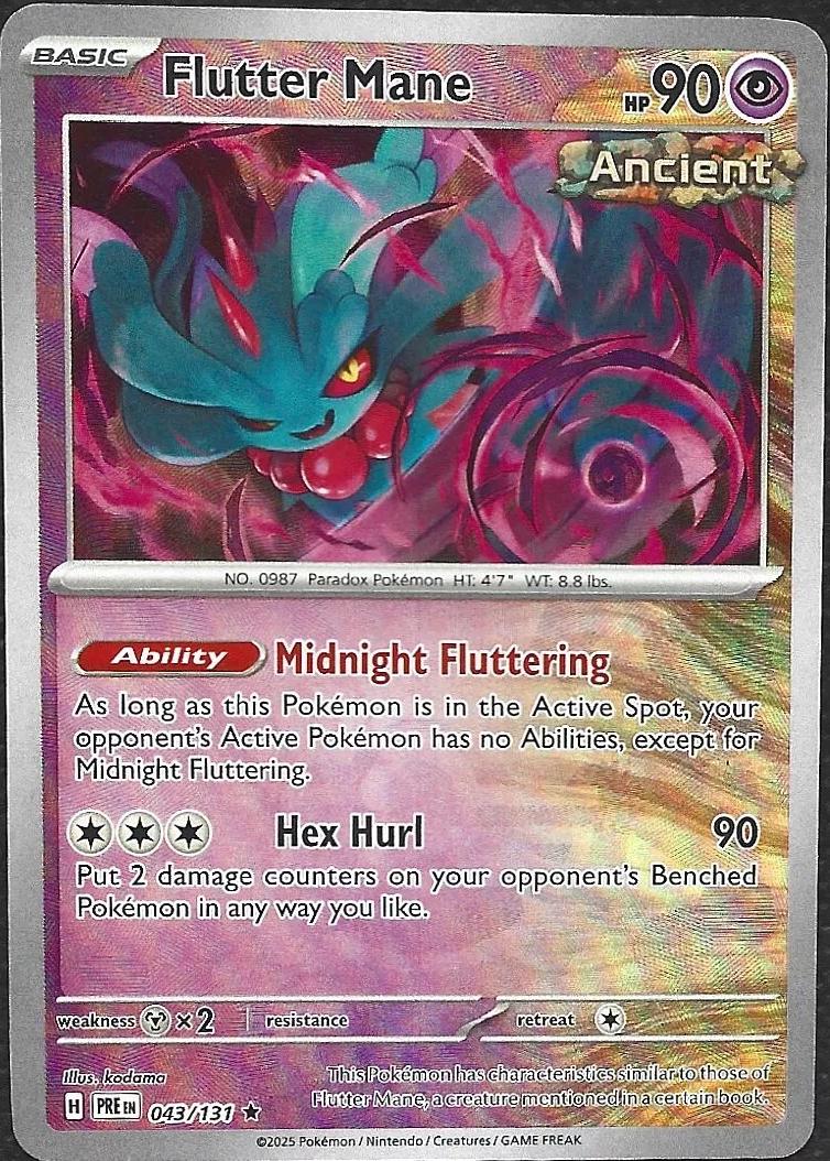 Prismatic Evolutions Flutter Mane [Reverse] Pokémon card
