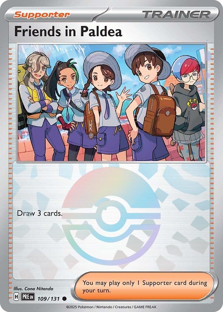 Prismatic Evolutions Friends in Paldea [Poke-Ball] Pokémon card