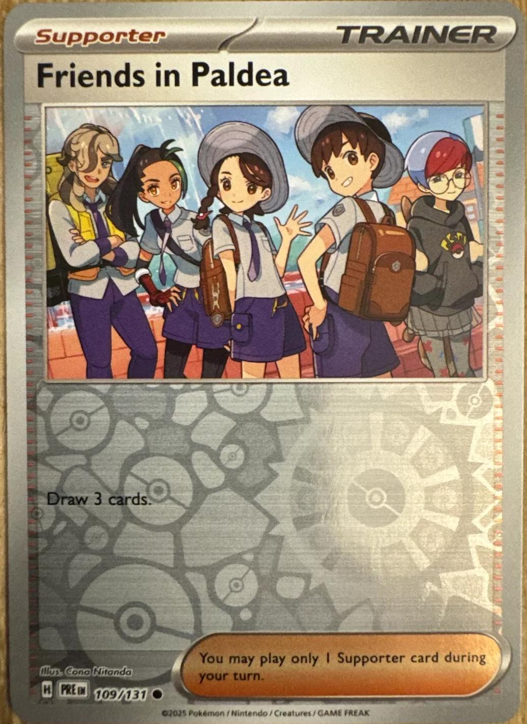 Prismatic Evolutions Friends in Paldea [Reverse] Pokémon card