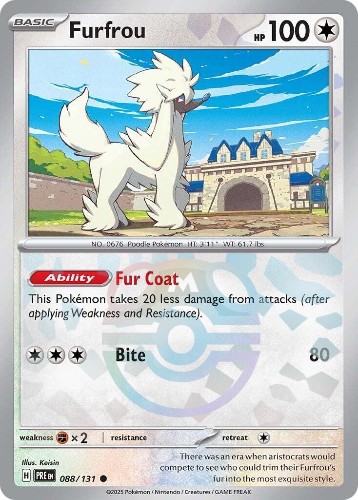 Prismatic Evolutions Furfrou [Master-Ball] Pokémon card